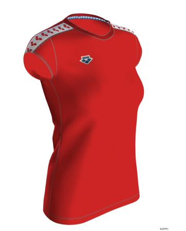 Koszulka damska Arena Women's T-shirt Team Icons Red White Red