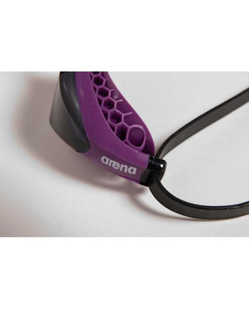 Okulary startowe pływackie na basen Arena Airspeed Dark Smoke Purple