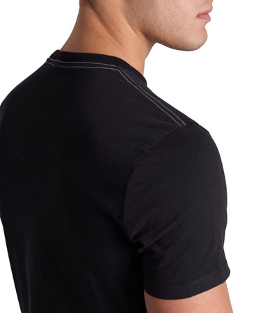 Koszulka T-shirt męski Arena Solid Cotton Black We Are Planet Water