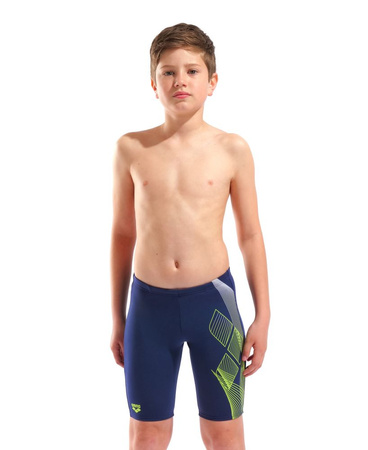 Spodenki kąpielowe chłopięce Arena Boy's Sea Water Swim Jammer Navy-Artic Lime