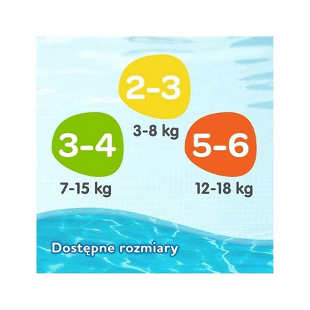 Pielucha do pływania na basen dla dzieci Huggies 1 sztuka 7-15kg