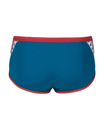 Kąpielówki męskie Arena Men's Icons Swim Low Waist Short Solid Blue Cosmo Astro Red