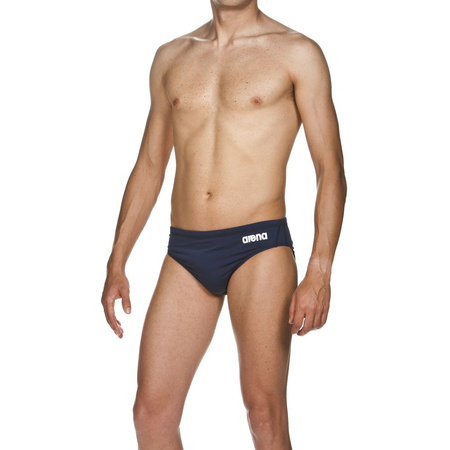Kąpielówki slipy męskie Arena Men's Solid Brief Navy White