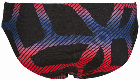 Kąpielówki slipy męskie Arena Men's Spider Brief Black Red