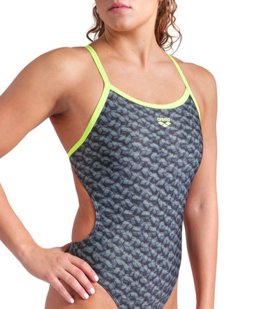 Strój kąpielowy damski na basen jednoczęściowy kostium Arena Monogram