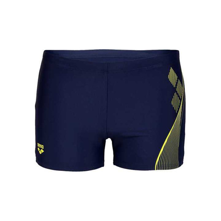 Kąpielówki bokserki męskie Arena Men's Swim Short Graphic Navy Soft Green