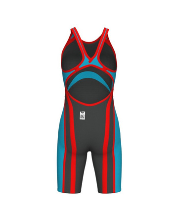 Strój startowy damski Arena Powerskin Carbon Core Flex Open Back Turquoise Metallic
