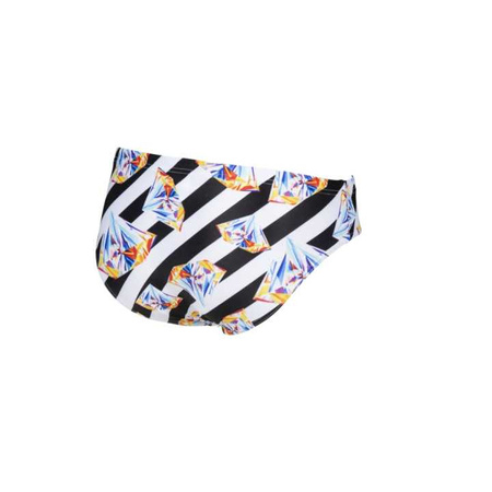Slipy kąpielowe męskie Arena Men's Crazy Diamonds Brief Black White Multi