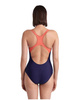 Strój kąpielowy damski Arena Women's Dive Swim Pro Back Navy Calypso Coral