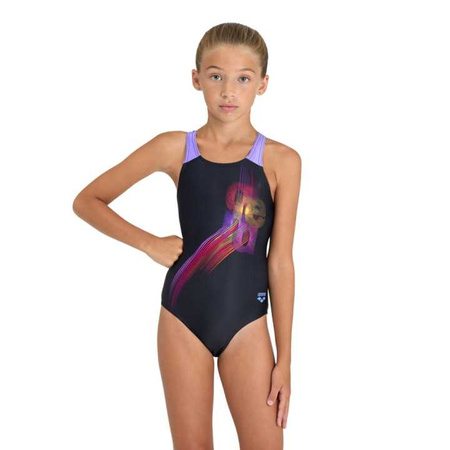 Strój kąpielowy dziewczęcy Arena Parrot Junior Swimsuit V Back