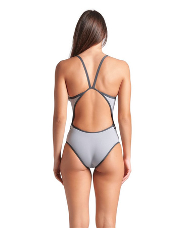 Damski strój kąpielowy jednoczęściowy Arena Women's Icons Super Fly Back Solid Sea Foam-Asphalt