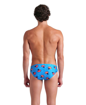 Kąpielówki pływackie slipy męskie Arena Men's Mushrooms Swim Briefs Blue Multi