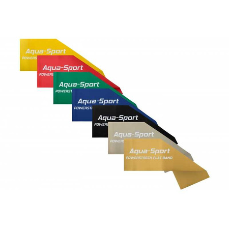 Taśma rehabilitacyjna Flat band Aqua-Sport 45Mx15CMx0,55mm 16-24kg
