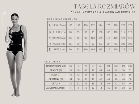 Strój kąpielowy damski Arena Women's Bodylift Vivein Light Cross Back One Piece Black Turquoise