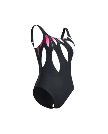 Strój kąpielowy damski Arena Women's Bodylift Guiliana Squared Back Night Grey Multi