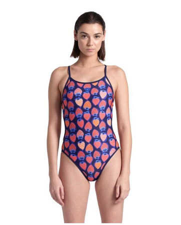 Strój kąpielowy damski jednoczęściowy Arena Women's Reversible Swimsuit Challenge Back Navy Multi