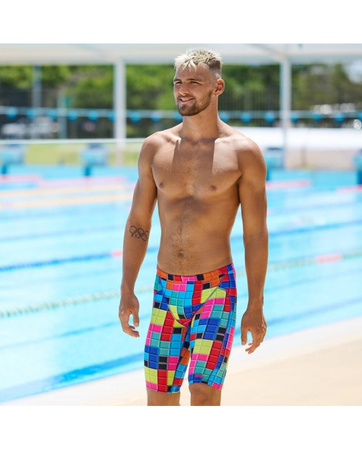 Kąpielówki jammery spodenki na basen męskie treningowe Funky Trunks Blocked
