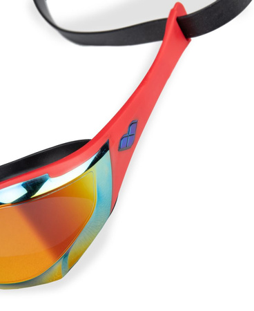 Okulary pływackie treningowe Arena Cobra Edge Swipe Mirror Gold Red