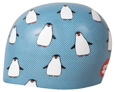 Czepek pływacki silikonowy Arena Poolish Moulded Crazy Penguins