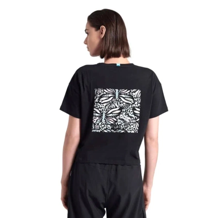 Koszulka damska top bawełniany sportowy okrągły dekolt Arena Crop Top