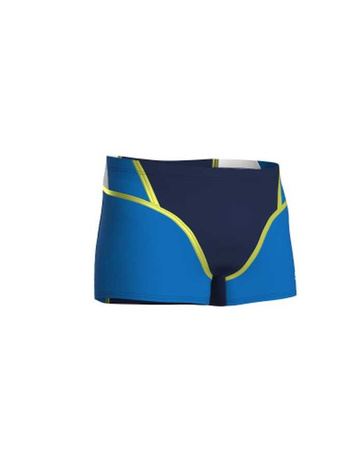Kąpielówki bokserki męskie Arena Men's Icons Swim Short Panel Blue River Navy White Soft Green