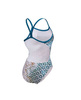 Strój kąpielowy damski Arena Women's Planet Water Swimsuit Challenge Back Blue Cosmo White Multi