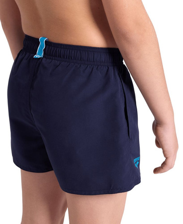 Szorty kąpielówki chłopięce Arena Boy's Beach Short Logo Navy Turquoise