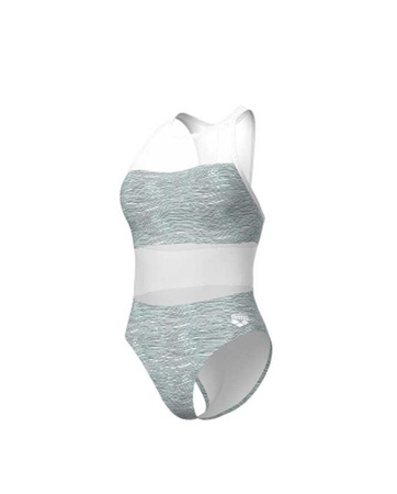 Strój kąpielowy damski Arena Women's Mesh Vent Back Graphic White Multi