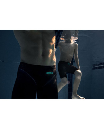 Strój startowy męski Arena Powerskin Men's Impulso Jammer Black Teal