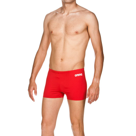 Kąpielówki męskie bokserki Arena Men's Solid Short Red White