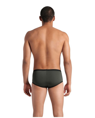 Spodenki kąpielowe męskie Arena Men's One Low Waist Short Big Logo Dark Sage Black