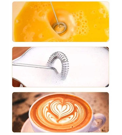 Spieniacz ubijacz do mleka kawy mini mikser kakao