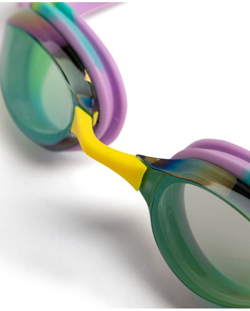 Okulary pływackie na basen Arena Python Mirror Green Violet