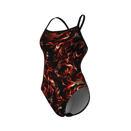 Strój kąpielowy damski Arena Women's Graphic Swimsuit Challenge Multi-Black