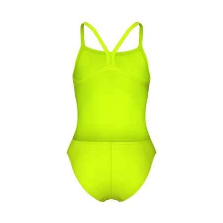 Strój kąpielowy dziewczęcy Arena Girl's Team Swimsuit Challenge Solid Artic Lime Future Dusk