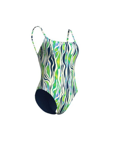 Strój kąpielowy damski Arena Women's Tie BackWater Print Swimsuit