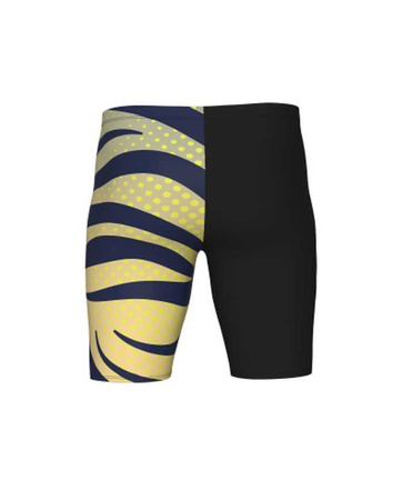 Kąpielówki męskie Arena Men's Multi Stripes Swim Jammer Black White Multi