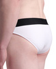 Kąpielówki slipy męskie Arena Men's Bicolore Elastic Brief White Black