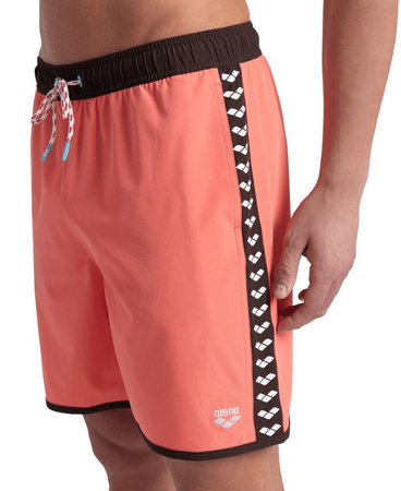 Szorty męskie Arena Men's Icons Team Stripe Unisex Bermuda Coral