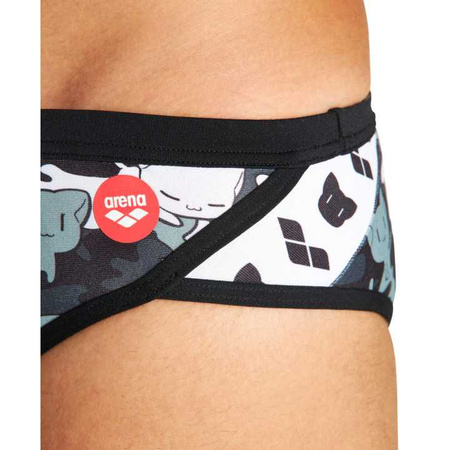 Slipy kąpielówki męskie Arena Crazy Camo Cats