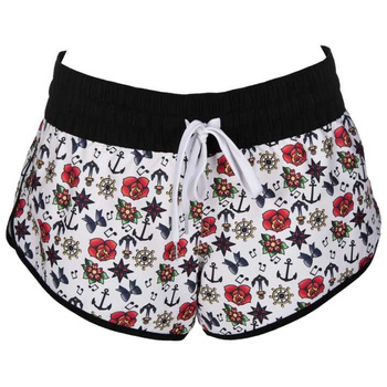 Spodenki damskie Arena Tatto Short White Black