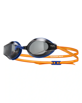 Okulary do pływania na basen startowe unisex Tyr Blackops Racing Orange