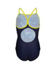 Strój kąpielowy dziewczęcy Arena Girll's Daly Swimsuit Light Drop Back Navy Soft Green Navy Multi