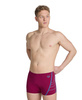Kąpielówki bokserki męskie Arena Men's Losange V Swim Short Red Fandango Grey Blue