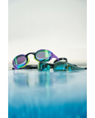 Okulary pływackie Arena Cobra Ultra Swipe Mirror Emerald Plum Cyber Lime