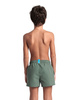 Szorty kąpielówki chłopięce Arena Boy's Beach Short Logo Sage Fluo Red