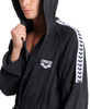 Szlafrok kąpielowy unisex Arena Team Stripe Robe Black White