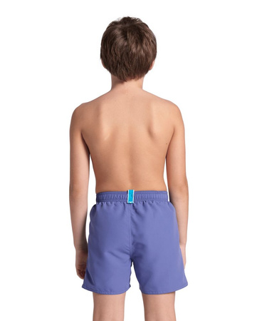 Szorty kąpielówki chłopięce Arena Junior Boy's Beach Boxer Solid Purple Blue Fluo Red