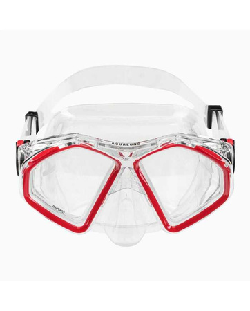 AQUA LUNG MASKA HAWKEYE TRANSPARENT RED MS5570006