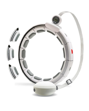 Hula hop masujące dla dorosłych z piłką grawitacyjną Letao Smart Hula Hop White